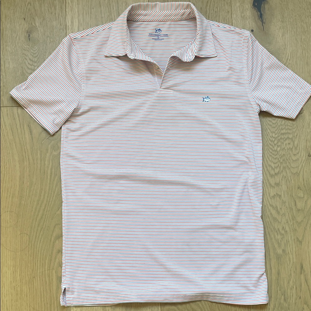 Southern Tide Red,White, and Blue Polo